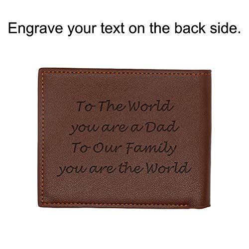 Personalized Wallet for Men Custom Photo Wallet Engraved Leather Trifold Wallet3