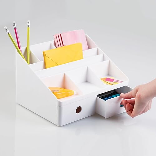 Miniatura 8 de Organizador de escritorio color blanco. mDesign., Blanco