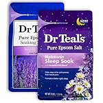 Dr Teal's Lavender & Melatonin Bath Soak Variety Gift Set (2 Pack, 3lb Ea.) - Soothe & Sleep Lavender, Melatonin Sleep Soak - Essential Oils Blended with Epsom Salt Ease Pain & Promote Better Sleep