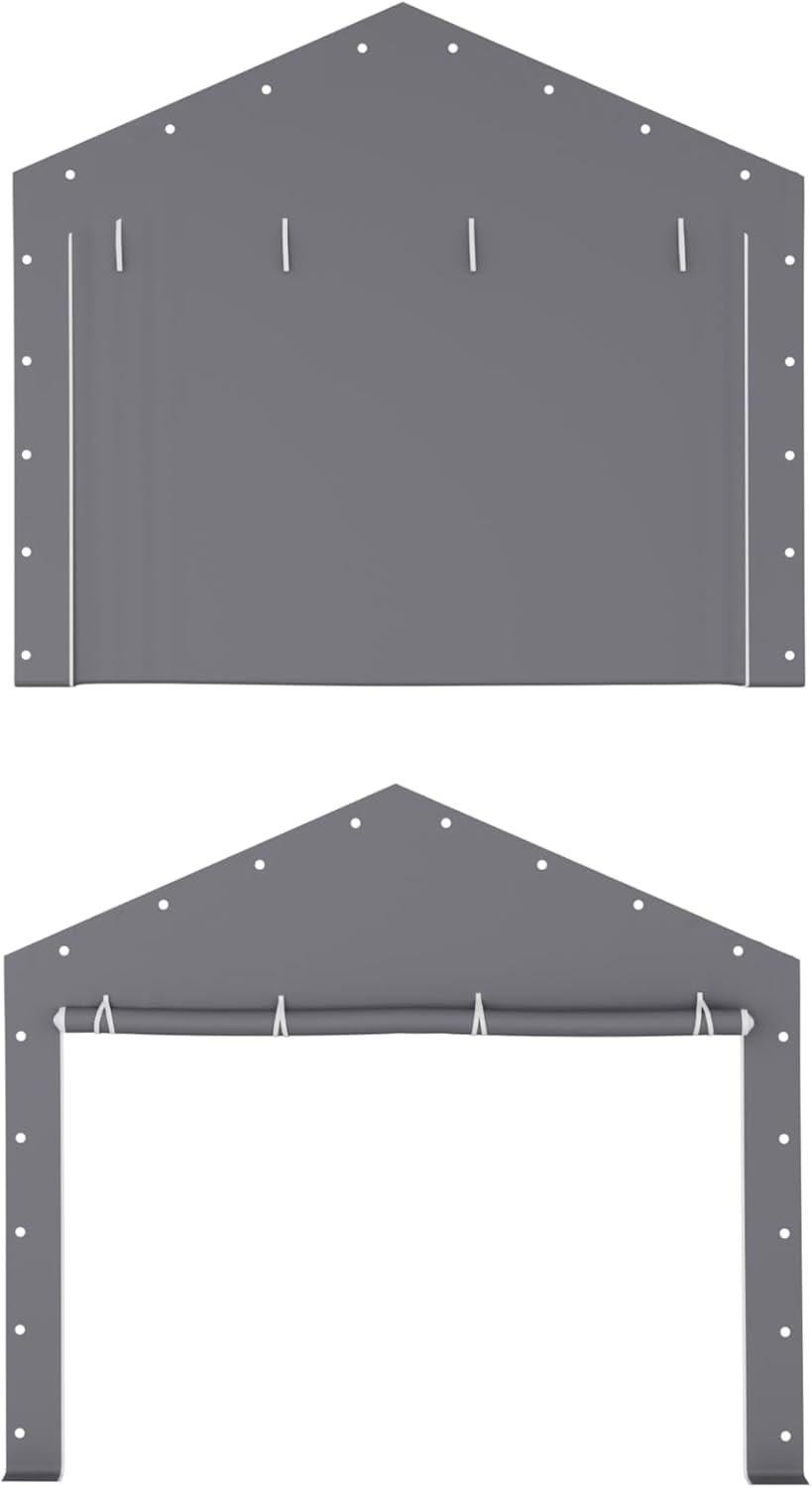 Carport Zipper Door Replacement for Portable Garage - Compatible with 13 x 20 and 13 x 25 Frames - Gray (Zipper Doors Only, No Frame Included) Carport Zipper Door Replacement for Portable Garage - Compatible with 13 x 20 and 13 x 25 Frames - Gray (Zipper Doors Only, No Frame Included)
