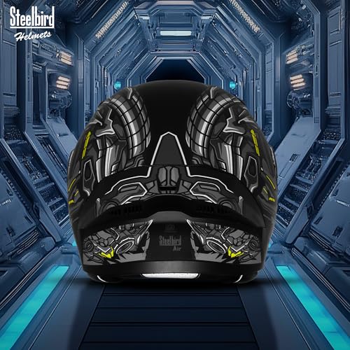 Image of Steelbird SBA-20 ROBO ISI Certified Flip-Up Graphic Helmet for Men with Inner Sun Shield