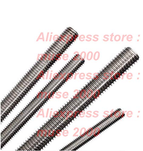 Generic M2 M2.5 M3 M4 M5 Full Thread Steel Rod Pontil Length 250mm 304 Stainless Long Steel Pole Screw Bolt bar 3D Printer Light Hanger - (Dimensions: M3x250mm)