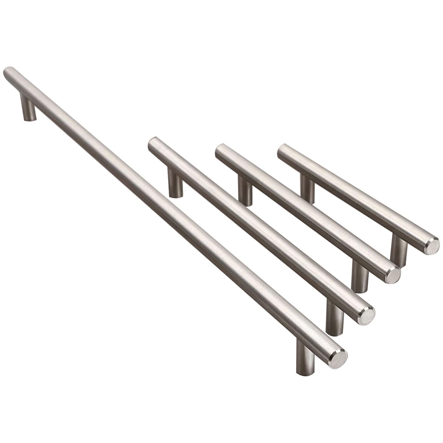 Poignées d'armoire de cuisine en acier inoxydable argenté T Barre 940mm lot de 5