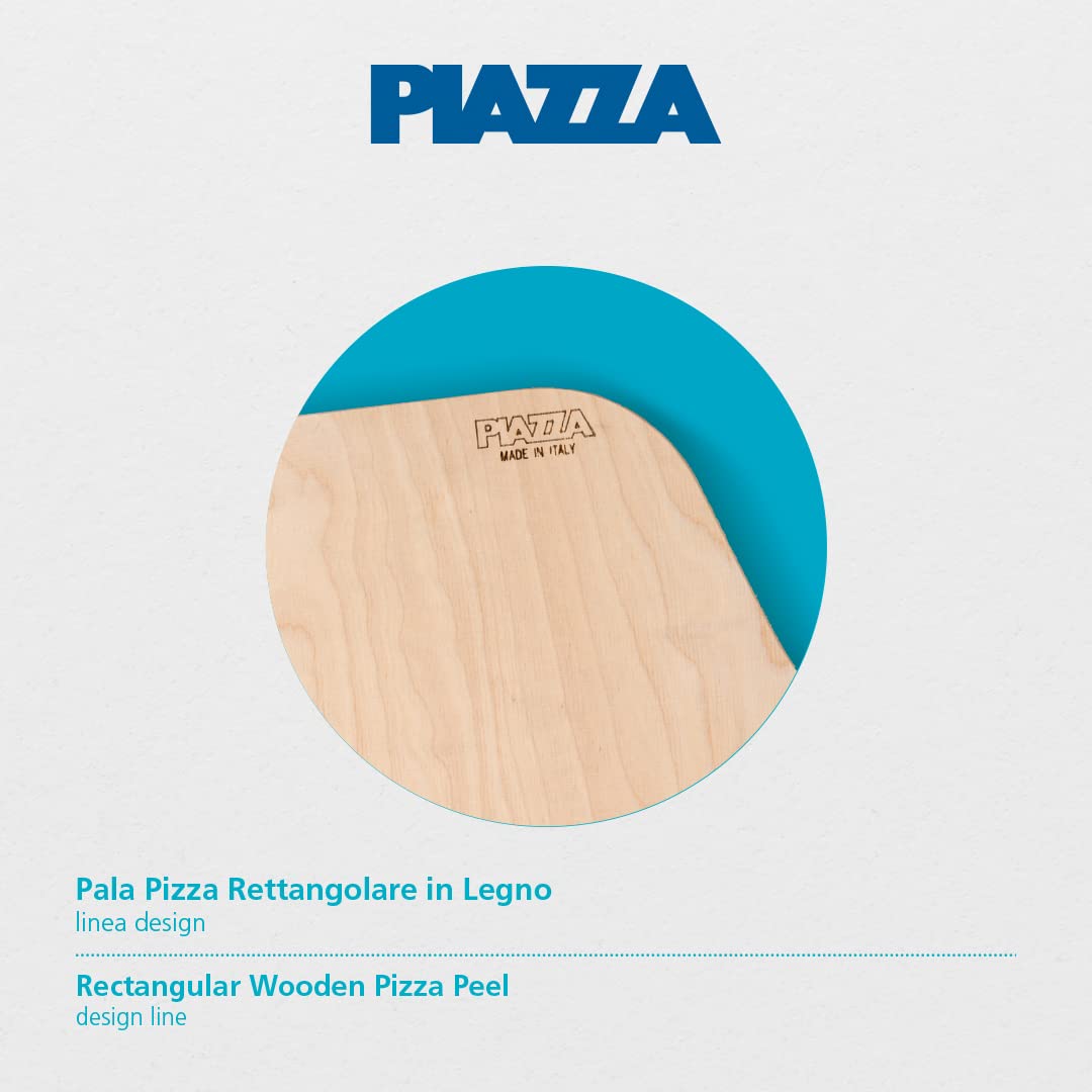 2 Pale Per Pizza In Legno Di Betulla 30x42 Cm Pala Tagliere Con Impugnatura
