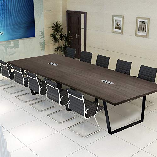 Best Deal Cheap 🛒 12 Foot Conference Room Table  Modern, Stylish Boardroom Desk with Metal Frame & Legs 