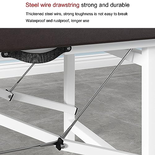 Portable Massage Bed,Portable Folding Massage Bed, Salon Treatment Sofa Bed, Facial Spa Table for Beauty Treatments, Eyelash Bed and Nursing Bed - Stylish & Comfortable! (Dark Brown 180 * 60 - Image 5