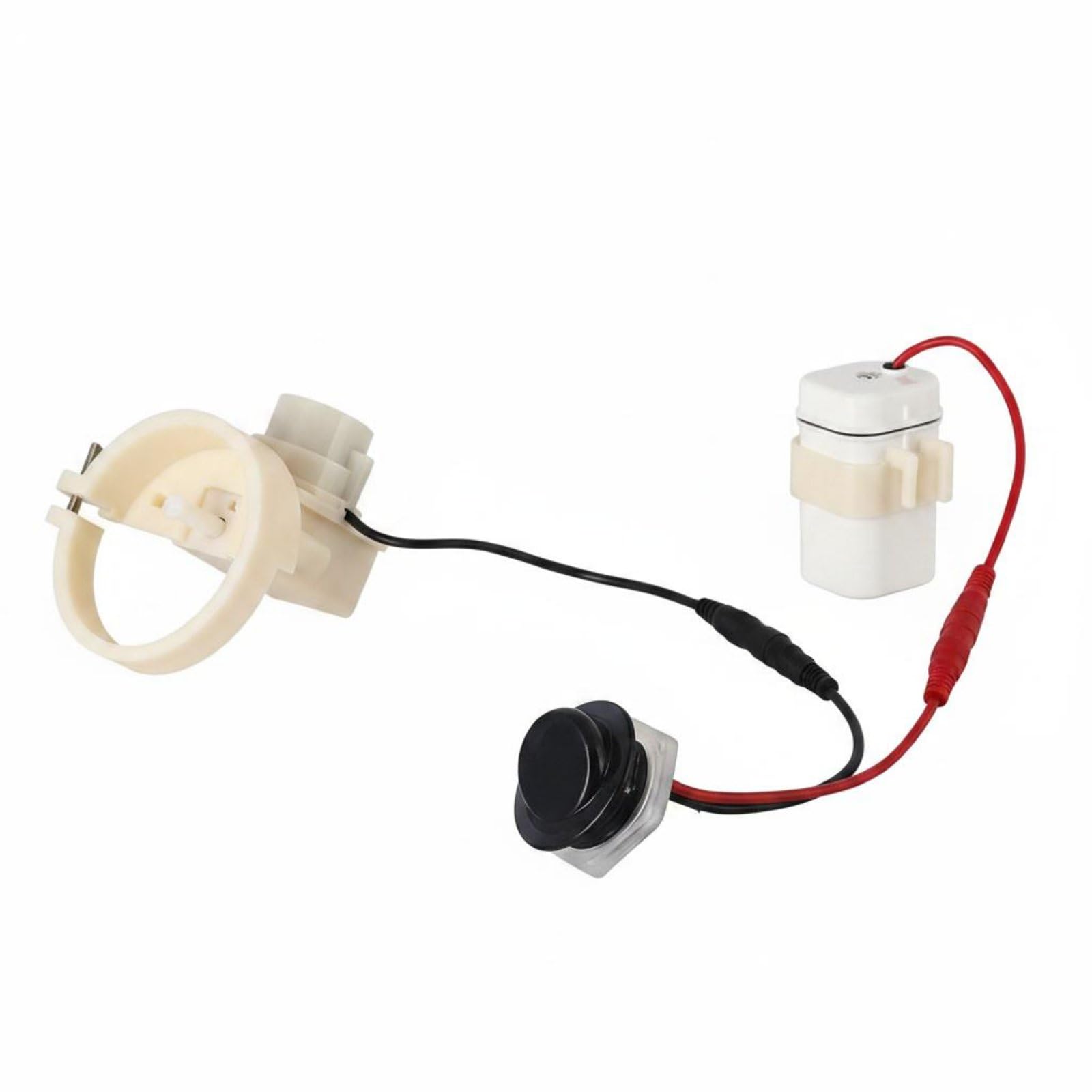 Hands Free Motion Sensor Toilet Flusher High Sensitivity Smart Toilet Flush Single-Unit Automatic Flush Controller Water Saving for Restroom, Slanted Round 3PC-image-10