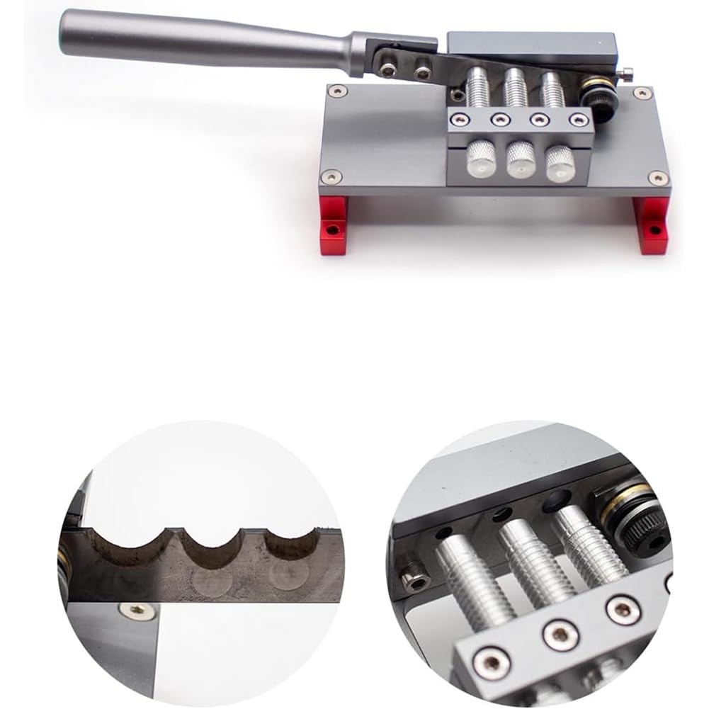 Herramienta de corte manual para alambre de plomo, tijeras de alambre de posicionamiento preciso para tubos termorretráctiles, cortador de 3 agujeros para cables de 4, 5, 8 mm de diámetro