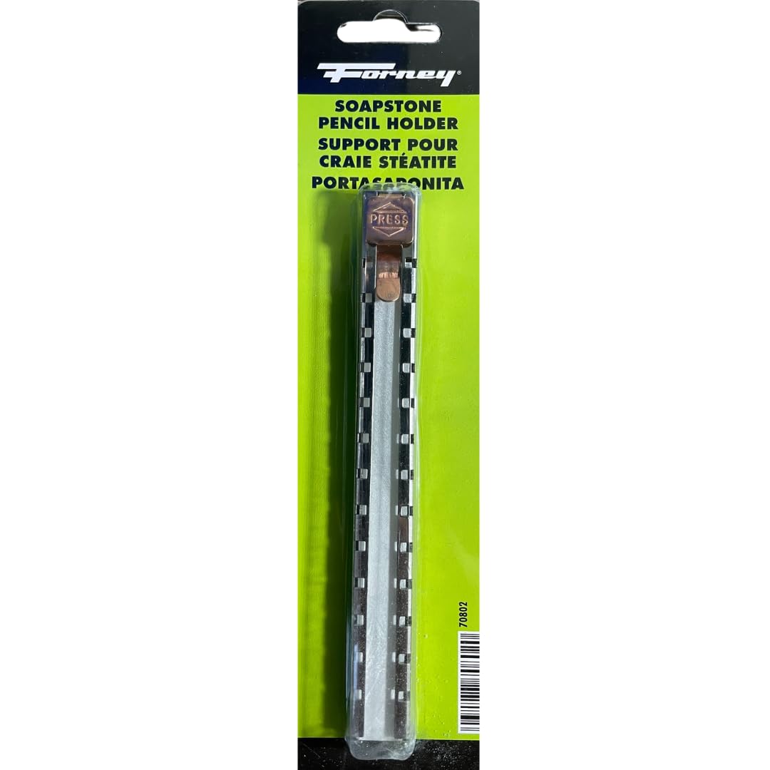 Forney 70802 Soapstone Holder, Flat Steel,Silver