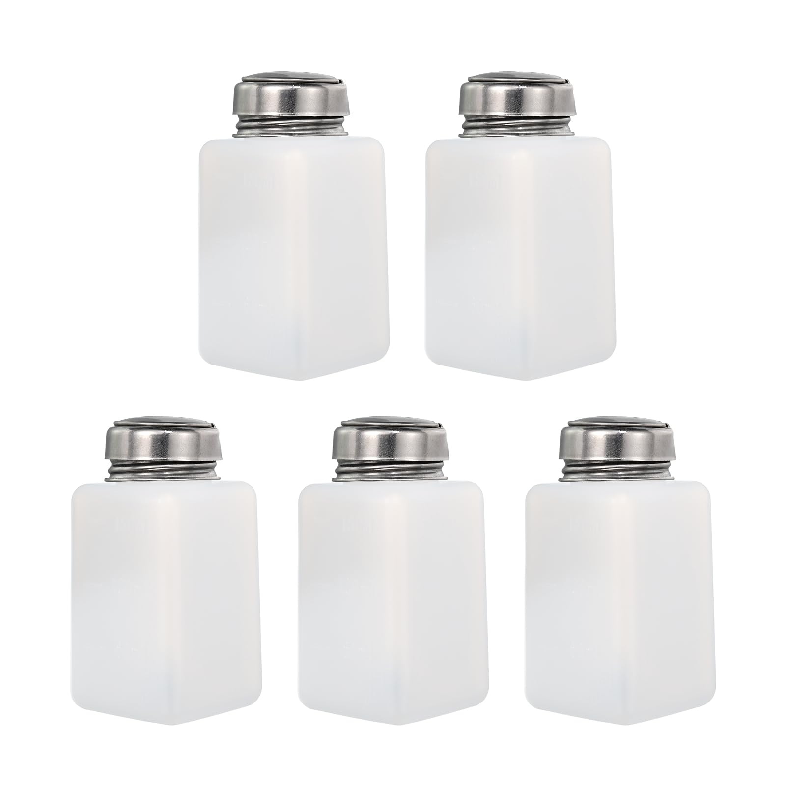 Produktbild von Sourcing Map Pumpflaschen 3x 180 Ml – Antistatische Spenderflasche Mit Edelstahlkopf Für Alkohol & Flüssigkeiten, Rosa