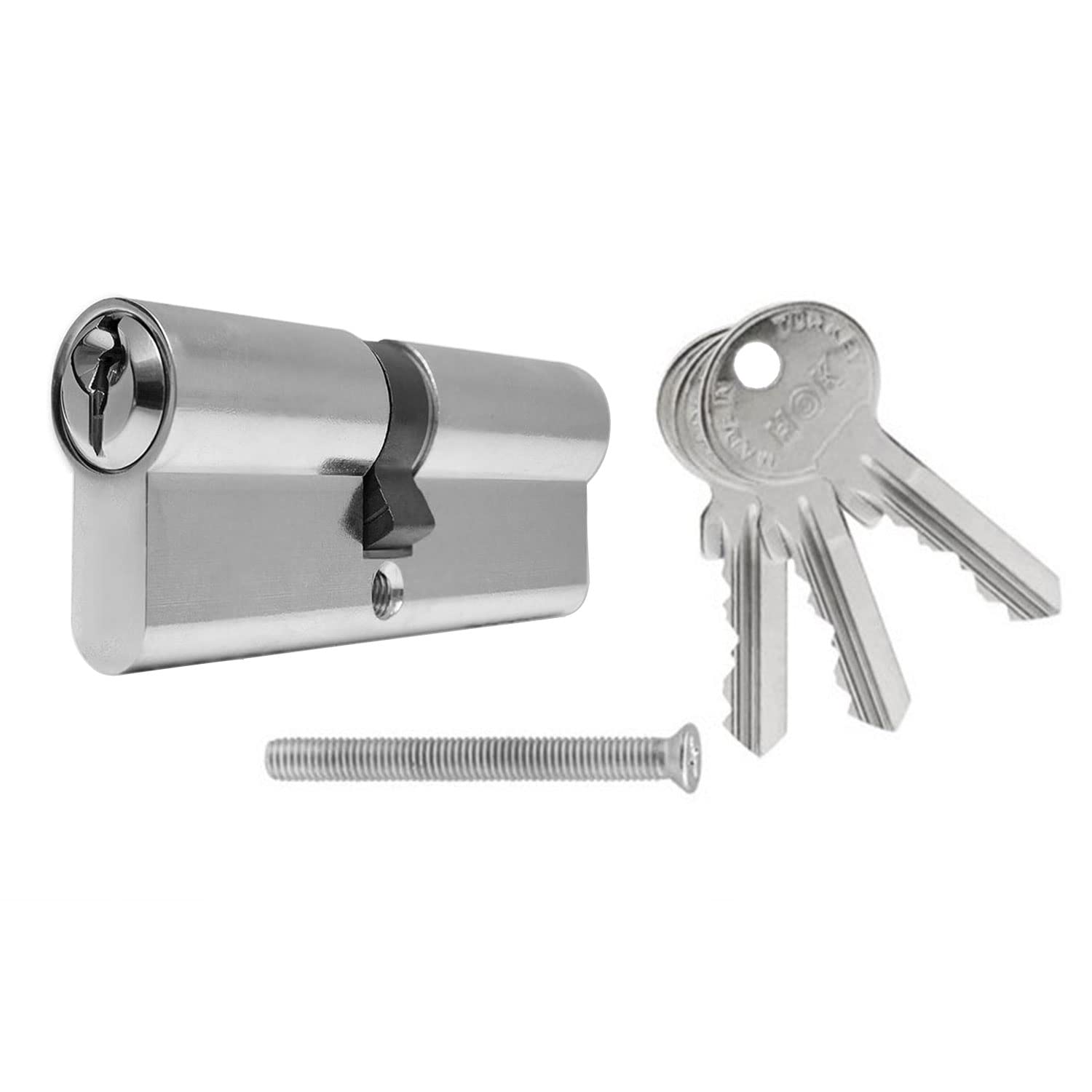 Badem10 Hok Kapı Göbeği Silindir Barel 3 Anahtarlı 90 mm