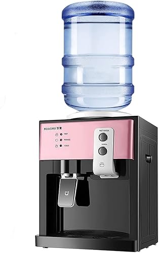 Máquina eléctrica de agua potable fría y caliente de 5 galones, dispensador de enfriador de agua de carga superior, 3 ajustes de temperatura, agua