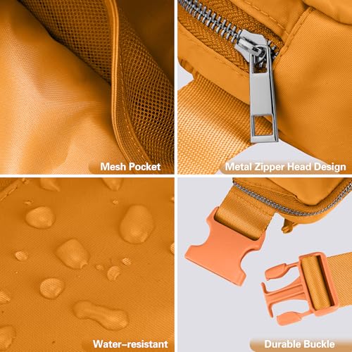 Image of JSJ Mini Fanny Pack for Women & Men,Valentines Day Gifts for Girls Teens Kids Daughter Sister Her,Trendy Stuff Crossbody Bags Cute Everywhere Belt Bags. (Orange)