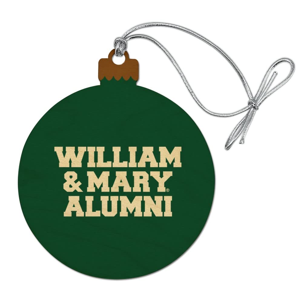 GRAPHICS & MORE College of William & Mary Alumni Wood Christmas Tree Holiday Ornament