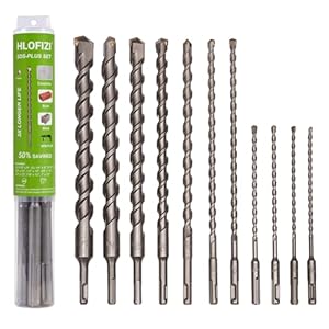 Hlofizi SPLUS1X12P11 SDS-Plus Hammerbohrer-Set 11-teilig