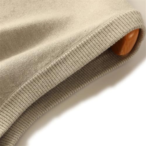 Mnjyihy Men's V Neck Wool Blend Sweater Vest Solid Color Sleeveless Soft Knit Warm Pullovers Sweater Vest3