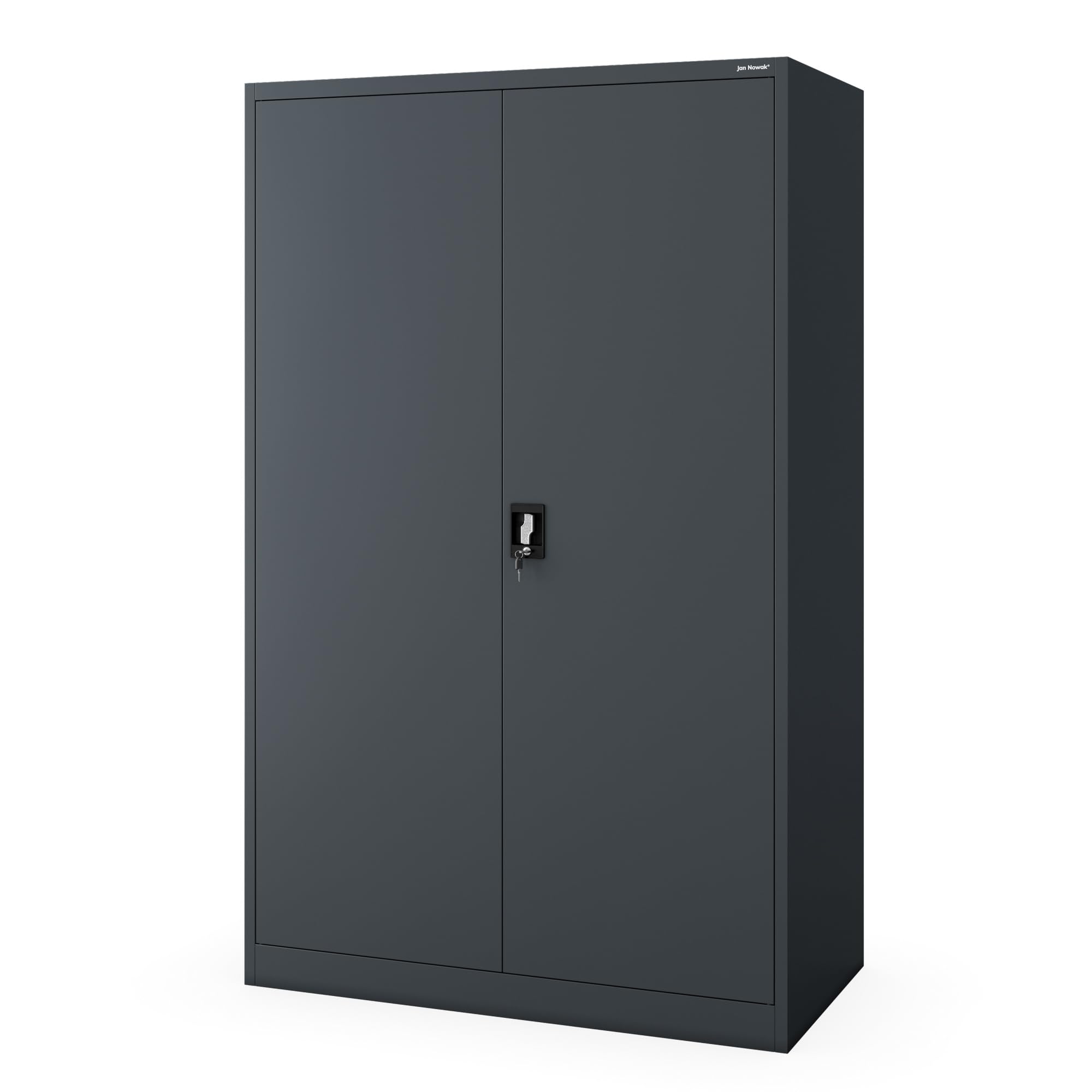 Jan Nowak Armoire métallique verrouillable Grande capacité pour Bureau et Archives Armoire Acier Professionnelle pour dossiers Documents et classement A4 185 x 115 x 60 cm Anthracite