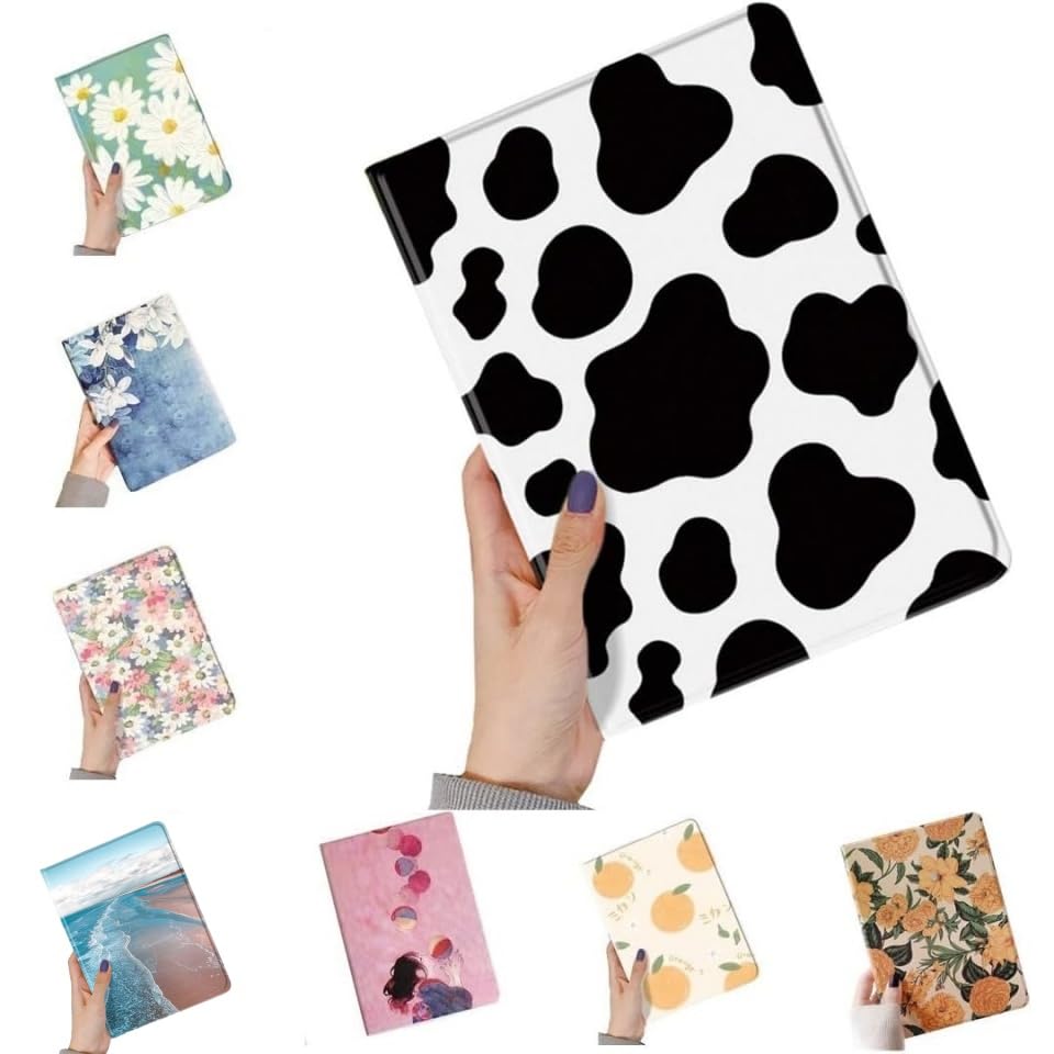 Floral Case for iPad 9th Generation 8th 7th Gen 10.2 inch Case Flower Pattern Cute Slim Leather Folio Smart Cover with Pencil Holder Auto Sleep/Wake,