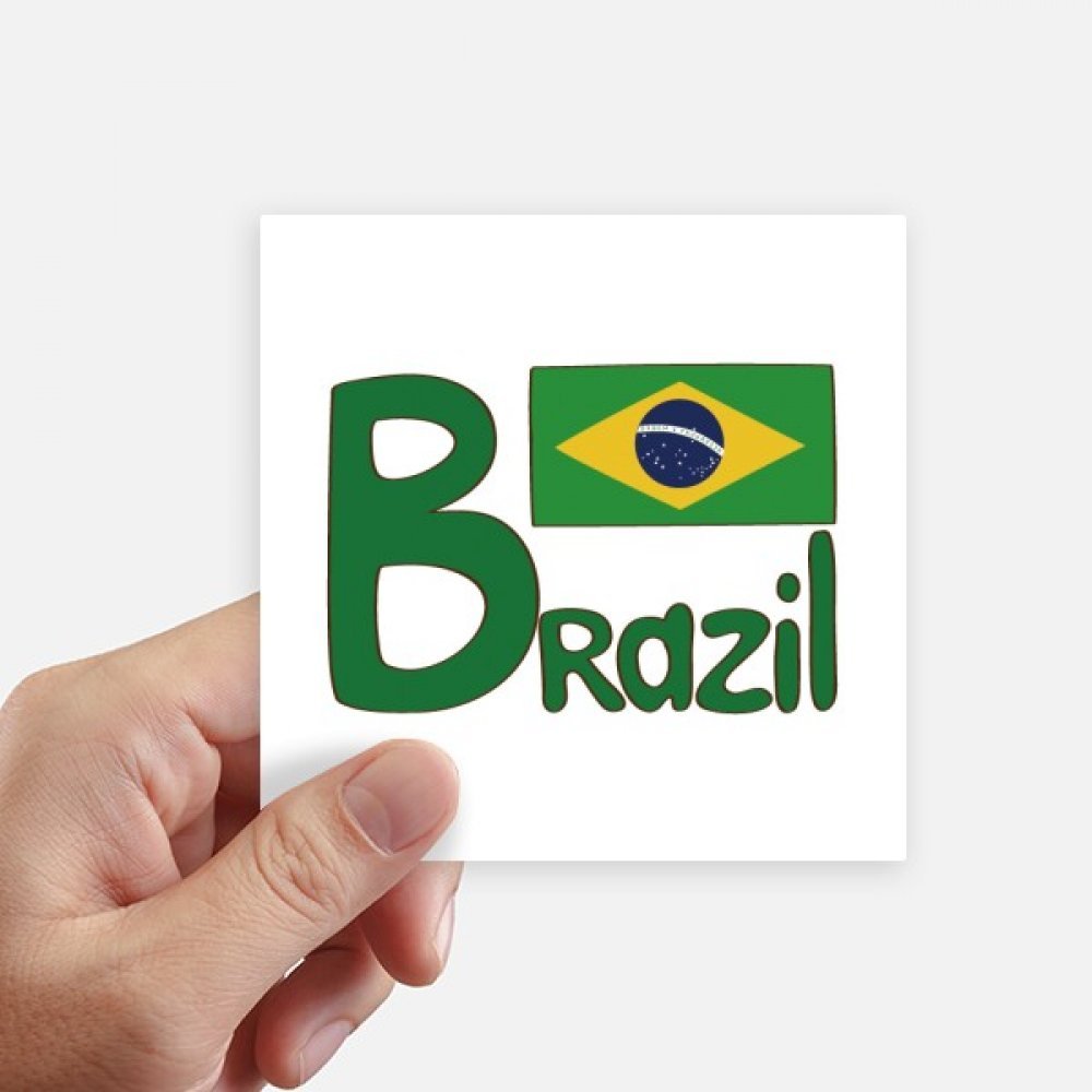 Drapeau Brésil sticker pour retrouver facilement votre valise et personnaliser votre ordinateur