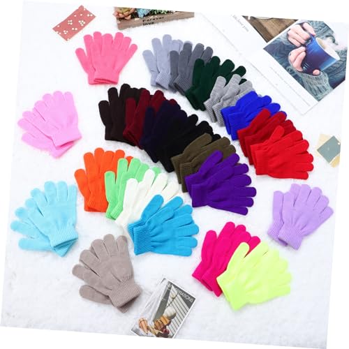 24Pairs Knitted Gloves Thermal Full Finger Mittens for Boys Warm Winter Gloves for Outdoor Activities Easy to Clean Comfortable Design4