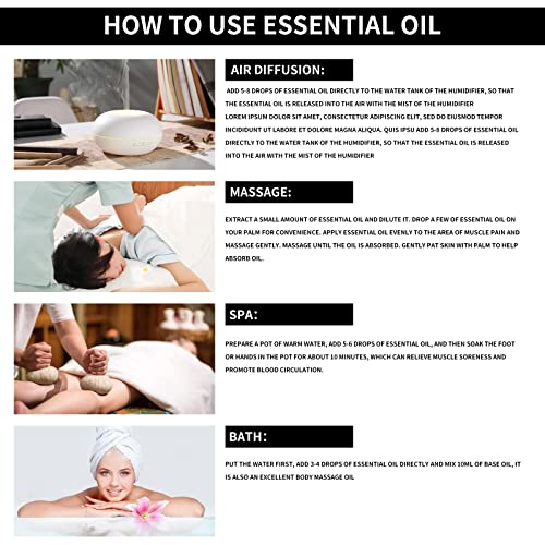 Airoomoil Floral Essential Oils Set - 6 X 10 Ml, Essential Oils Starter Kits For Aromatherapy - Rose, Jasmine, Lavender, Chamomile, Honeysuckle, Clove. #TOP5