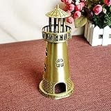 matière : métal NEFSO Vintage Fer modèle Fait à la Main Classique Phare rétro Artisanat Collection Fer Art Sculpture Bureau pour Noël Noël décor à la Maison Lieu de Travail Cadeau