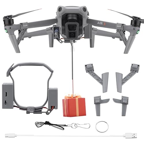 BeisDirect Sistema Airdrop para dron para DJI AIR 3, accesorios, dispositivo de liberación de caída de carga útil/entrega/transporte para DJI Air Aerial Gift Thrower Accesorios