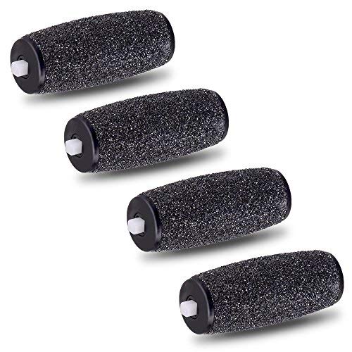 E-Cron Vervangende Rollers voor Scholl Velvet Smooth Diamond Express Pedi Callus Remover, Extra Harde Grove 4 stuks.