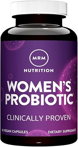 MRM Nutrition Probióticos para mujer | Salud intestinal + inmune | Prebióticos + postbióticos | Clínicamente probado | 25 mil millones de células |