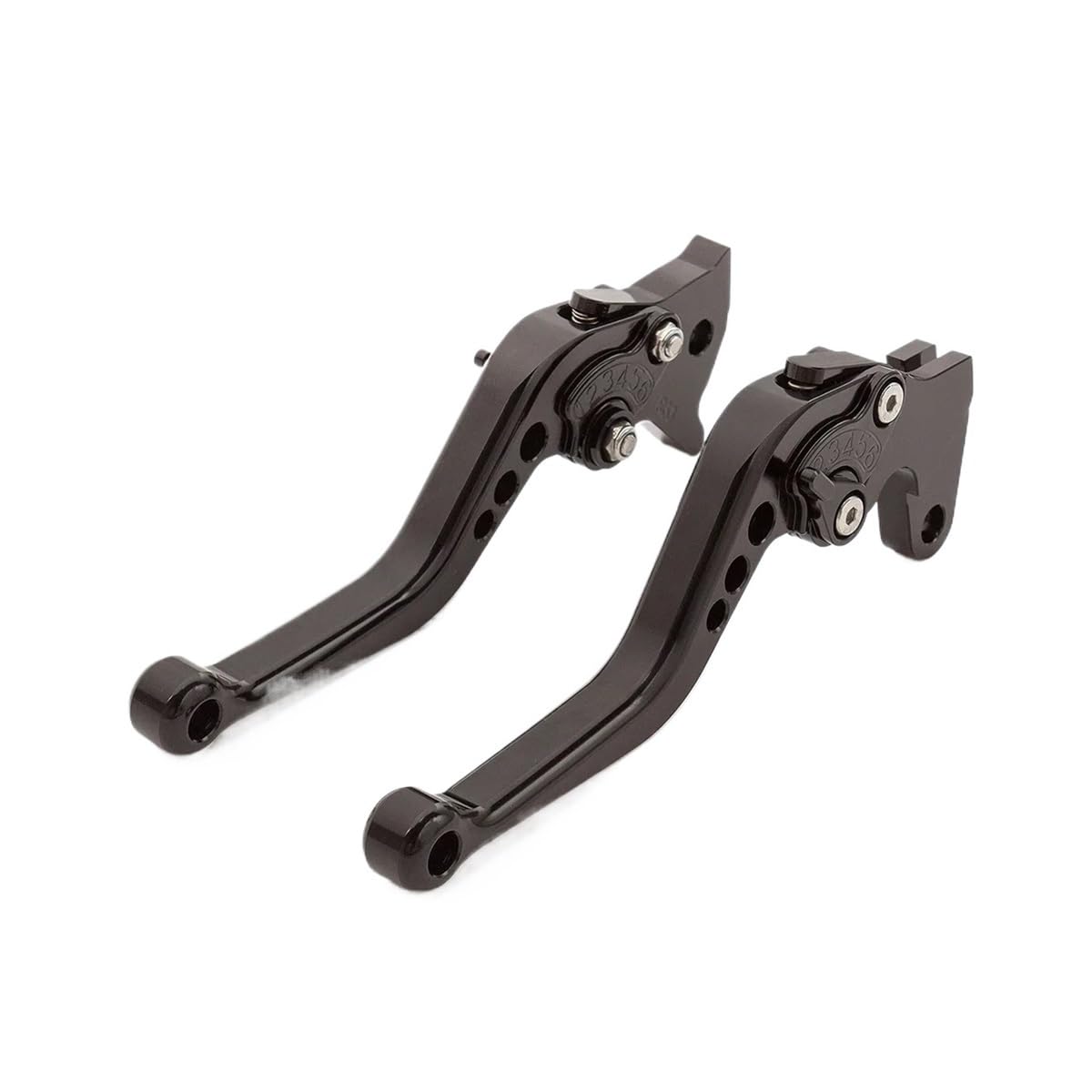 Beqlxta Black Brake Clutch Adjustable Lever​ Universal Motorcycle Clutch Brake Handle Drum Lever For Motorbike Accessories Modification Alloy Cnc(Black)