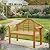 Tangkula Folding Outdoor Eucalyptus Wood Bench, 49” Large Foldable Solid Wood Garden Park Bench, 2-Person Loveseat Chair for Entryway, Deck, Porch, Poolside & Balcony
