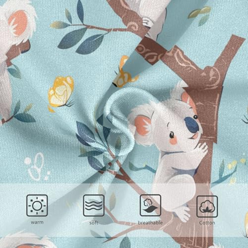 Wusikd Koala Bear Tree Girls' Underwear Cotton Butterfly Girls Briefs Soft Toddler Underwear 2T3