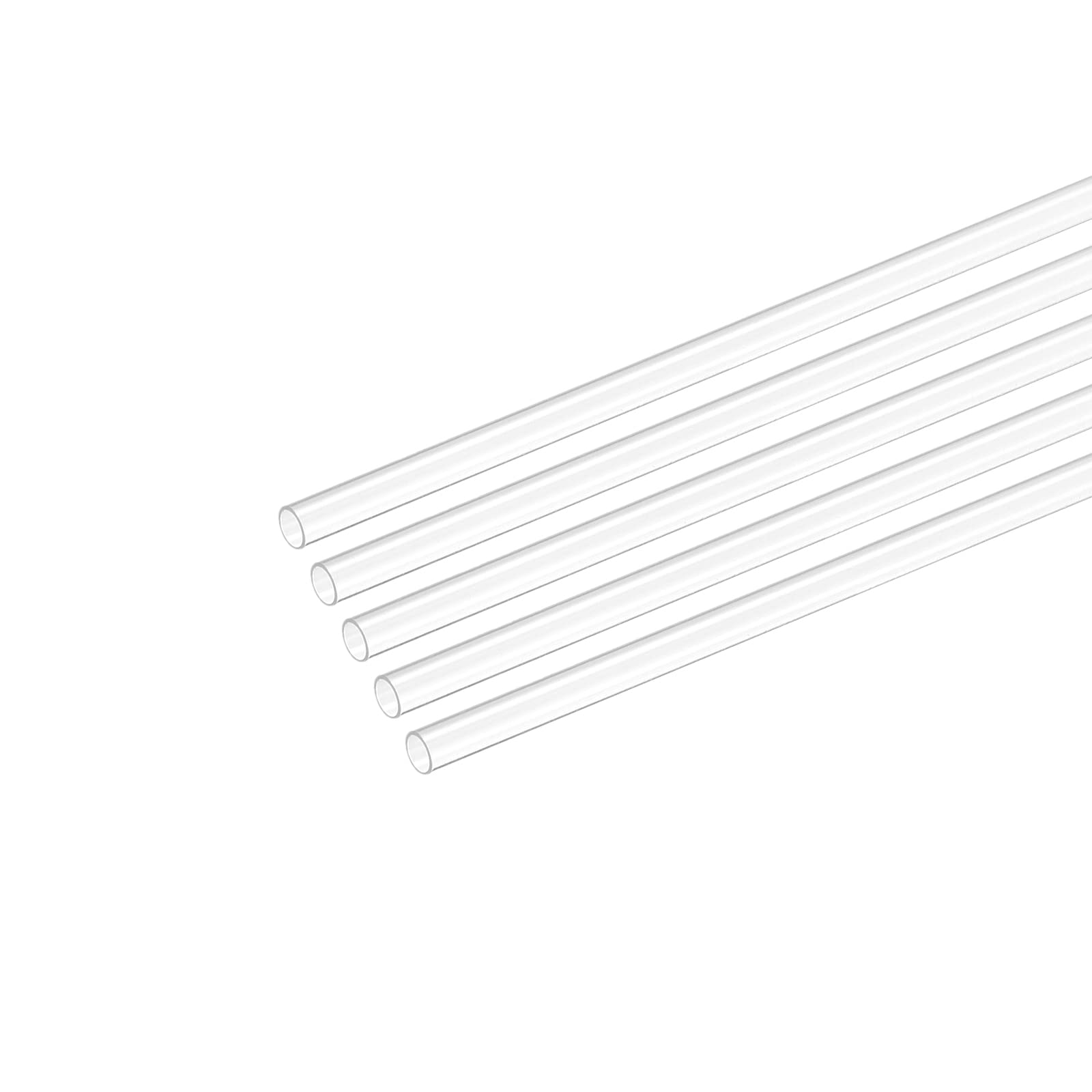 Tubo Tondo In Policarbonato Trasparente Rigido - 5x6mm Lunghezza 350mm Per Modellismo - 5