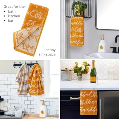 SKL Home Saisonales Jacquard-Handtuch-Geschenk-Set, 6 Stück, Mehrfarbig – Bild 5