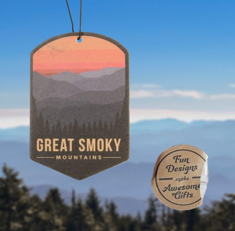 Image of Outdoor Adventure Car Air Freshener 3 Pack Scented With Premium Oils By Fresh Fresheners (Great Smoky Mountains National Park)