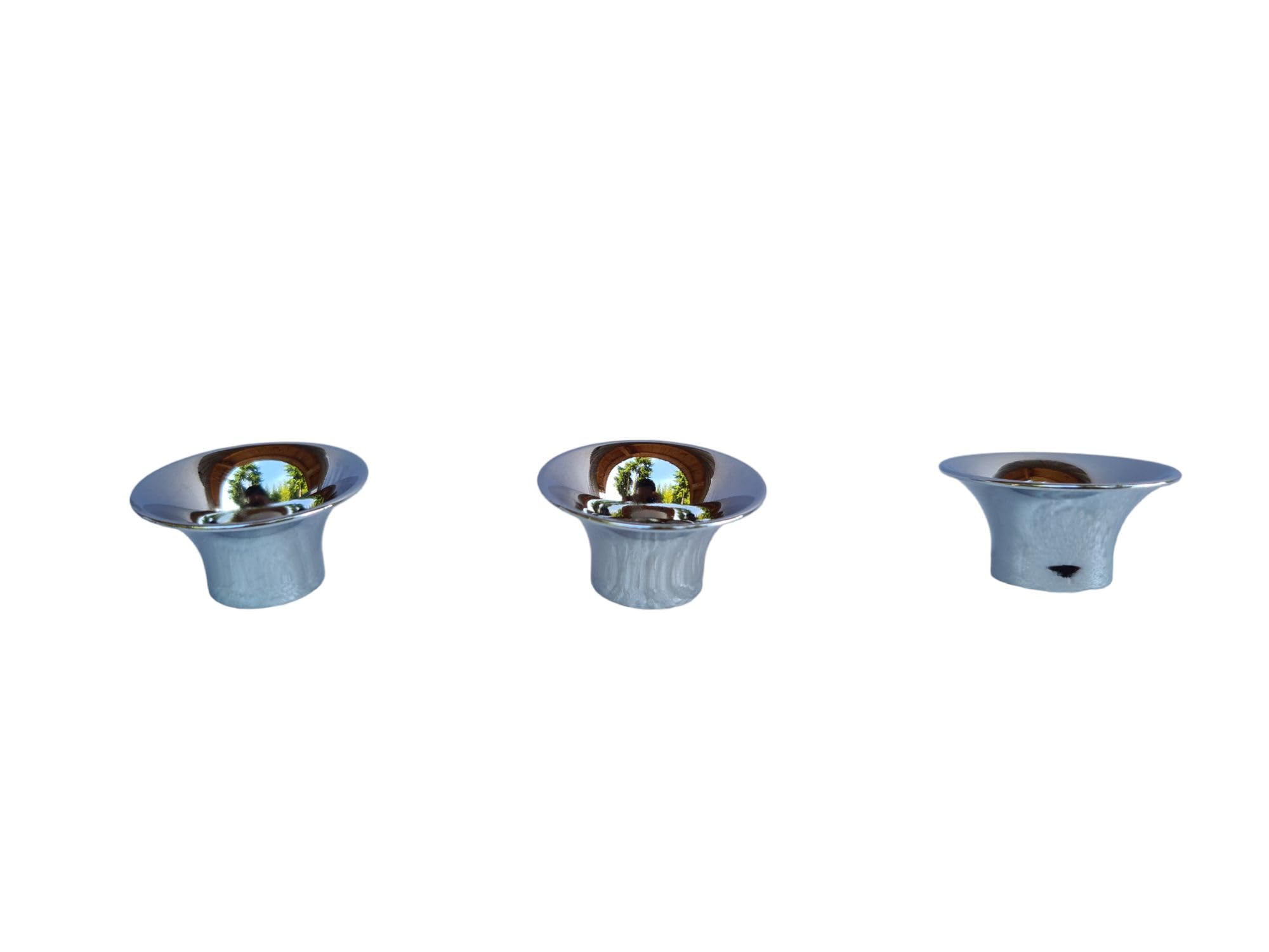 Steirische Harmonika Basstrichter 10 Stück – 27 mm Durchmesser aus verchromtem Metall – Ersatztrichter für Basskanzellen – robust, klangstark & passgenau – ideal für Reparatur & Instrumentenbau