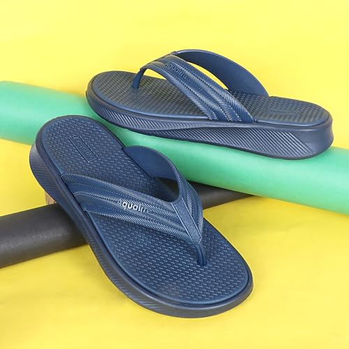 Image of Aqualite NEO-276 Men Slide Slippers with Comfotable EVA Sole Slip-On Flat Flip Flops, Sliders, Chappal & Comfort Insole Slipper for Men