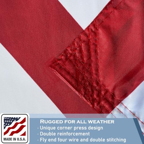 Drapeau américain 1,2 x 1,8 m en nylon résistant grand format double face - 6