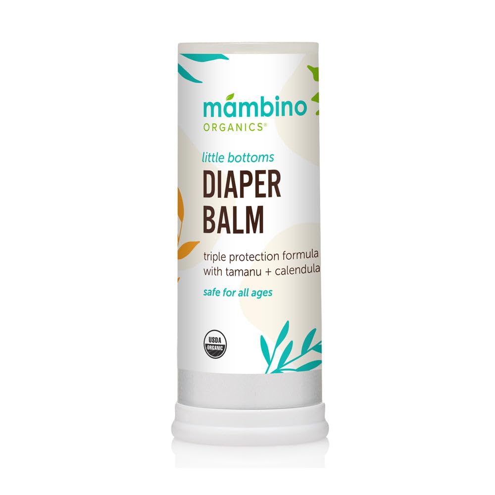 Mambino OrganicsLittle Bottoms Diaper Balm, Calendula - Oatmeal, 0.63 Ounces