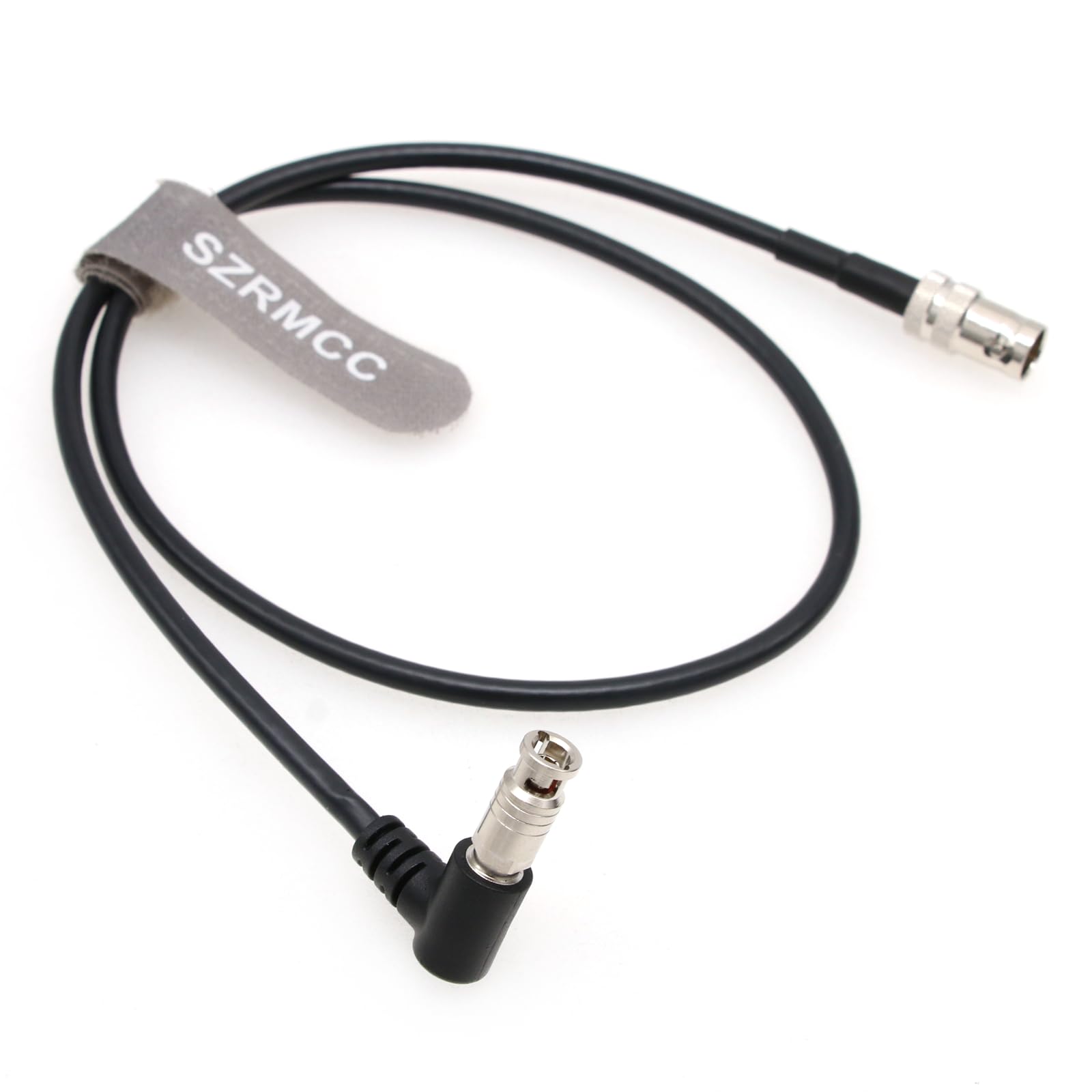 SZRMCC High Density HD Right Angle Micro BNC to Standard BNC Female 75 Ohm 12G-SDI Coaxial Cable for Blackmagic HyperDeck Shuttle Video Assist (30cm) - Image 2