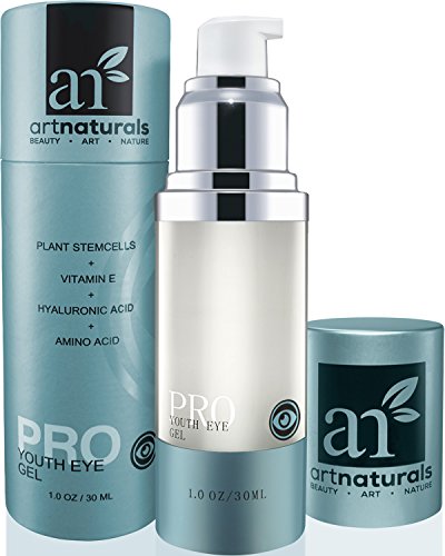 ArtNaturals Natural Eye Cream Gel - (1 Fl Oz / 30ml) - Ageless Looking Skin, Good For Dark Circles, Puffiness, Fine Lines  From Aloe, Hyaluronic Acid & Retinol  For Men & Women