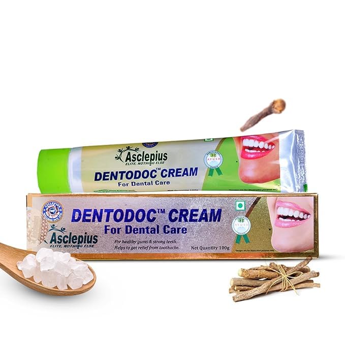 Dentodoc Cream Oral Care Solution for Bleeding Gums, Sensitivity Relief, Enamel Strengthening, and Pain-Free Dental Health- 100 gm