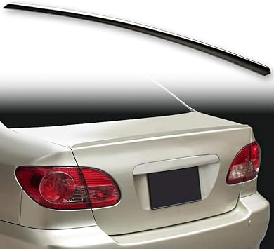 Painted Trunk Lip Wing Spoiler For 2002-2007 Toyota Corolla E120 9th Generation Sedan - 040 Super White II