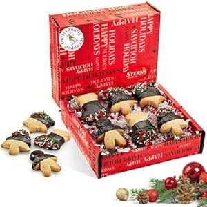 Christmas Cookie Gifts | Holiday Shortbread Cookies | Chocolate Cookies Snowflakes, Christmas Trees, Stocking Stuffers | Nut Free, Stern’s Bakery