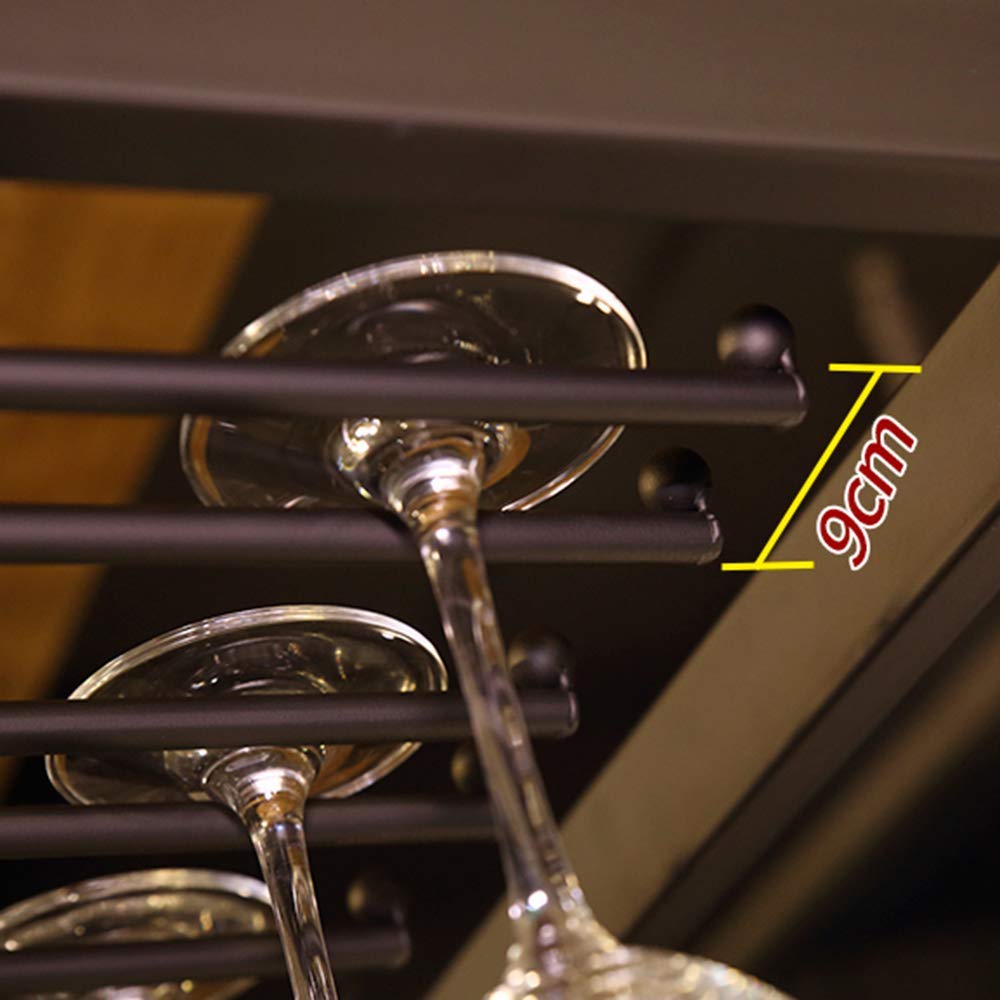Wine Racks Metal Wine Glass Rack Bar Float Wine Holder Hanging Goblet Rack Hanging Wine Bottle Rack Wine Storage Rack Iron Art