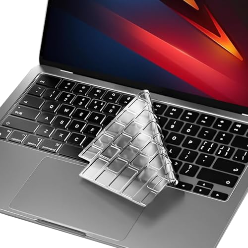 Tastaturschutz für MacBook Air 13.6, Ultra Dünn TPU Keyboard Cover Skin Kompatibel mit MacBook Air 15 13.6 Zoll M4 M3 M2...
