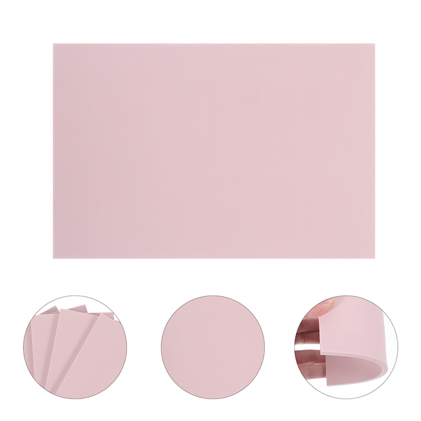 YOSADIER 7 Piezas Bloque de Goma Rosa para Tallado de Sellos Experiencia, Material Tpr Rectangular Adecuado para Proyectos Creativos y Manualidades en Papel y Tela