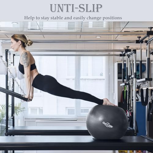 Image of Soft Exercise Ball, Yoga Pregnancy Ball Chair, Pilates Equipment with Pump