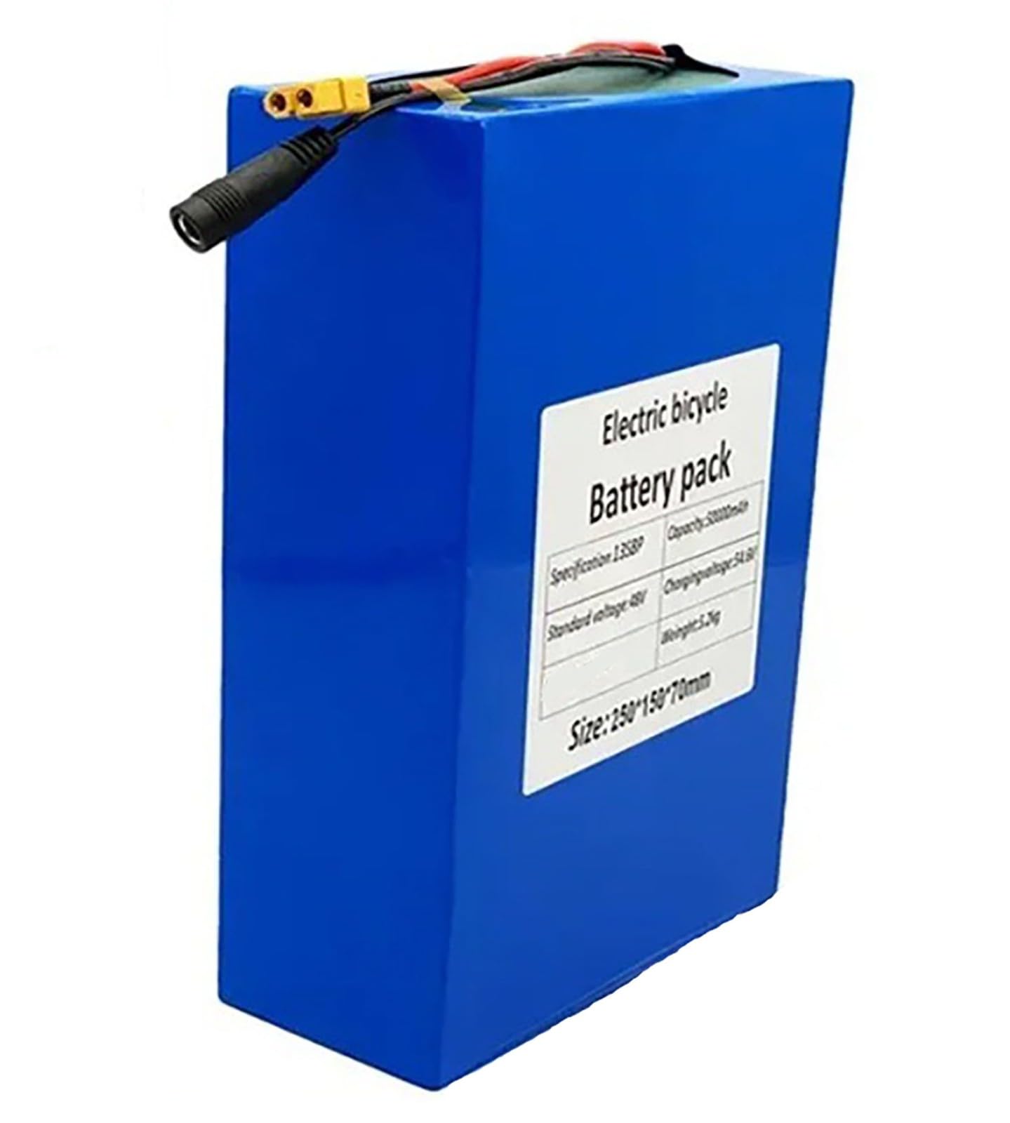 Batería E-Bike 48V 50Ah 13S8P Batería para Bicicleta Electrica 48V 50Ah Batería Impermeable PVC con BMS Y Cargador para 200W 500W 1000W 1200W Motor