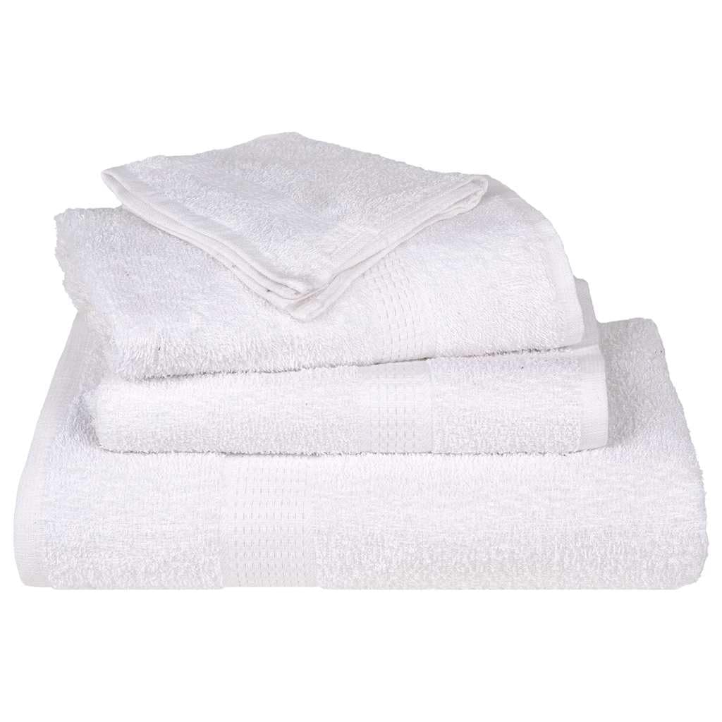 vidaXL Asciugamani FROGN 2 pz Bianchi 100x200 cm 360 g/m² 100% Cotone, Telo da Spiaggia, Telo Mare, Telo da Bagno Grande, Telo da Bagno
